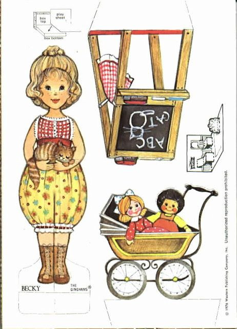 Gingham Girls Coloring Book
 The Gingham Paper Doll Becky Becky s Playroom