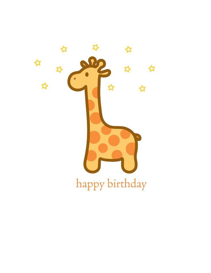 Giraffe Birthday Card
 Best 25 Birthday greetings ideas on Pinterest