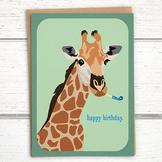 Giraffe Birthday Card
 Giraffe "happy birthday " Card giraffe birthday card