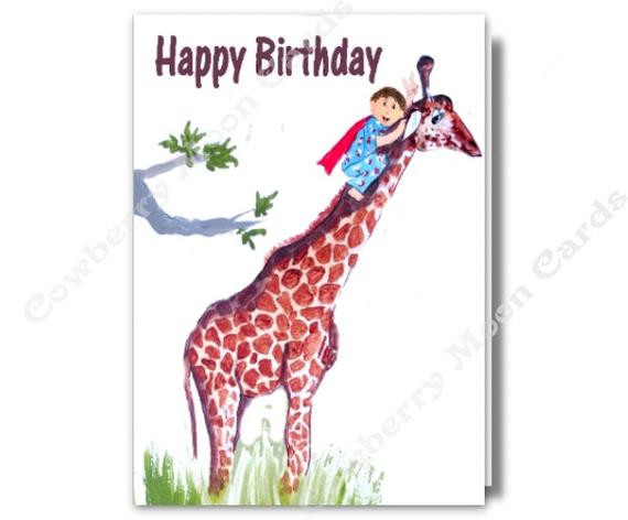 Giraffe Birthday Card
 Giraffe Happy Birthday Printable CardGiraffe by