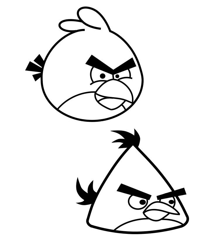 Girl Angry Birds Coloring Pages
 Angry Bird Coloring Pages