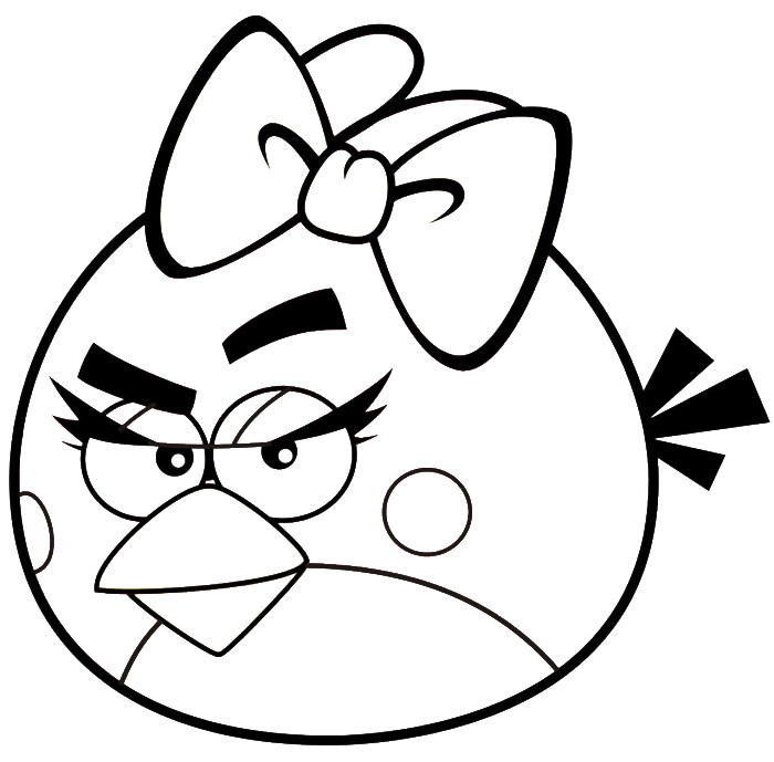 Girl Angry Birds Coloring Pages
 Angry Birds Coloring line AZ Coloring Pages