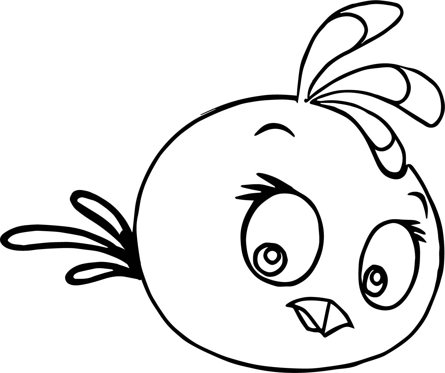 Girl Angry Birds Coloring Pages
 Girl Stella Angry Birds Coloring Page