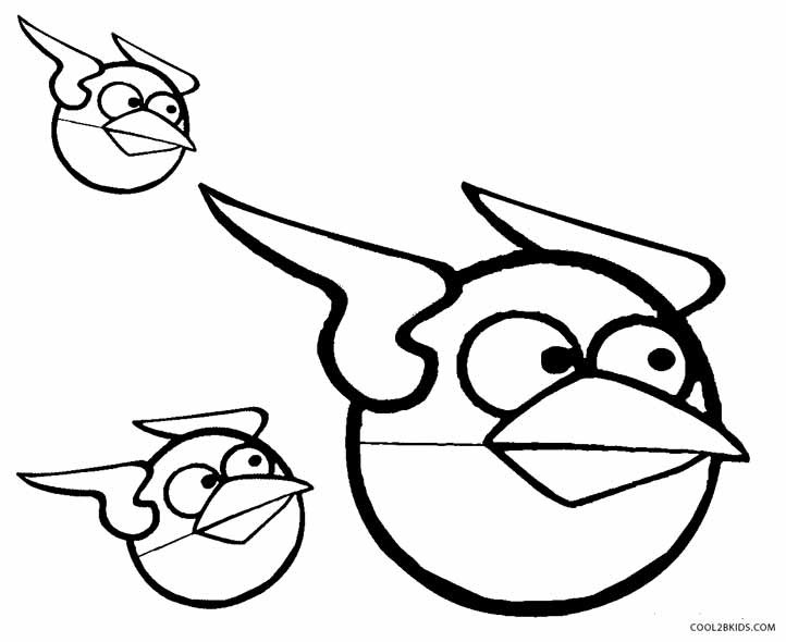 Girl Angry Birds Coloring Pages
 Printable Angry Birds Coloring Pages For Kids
