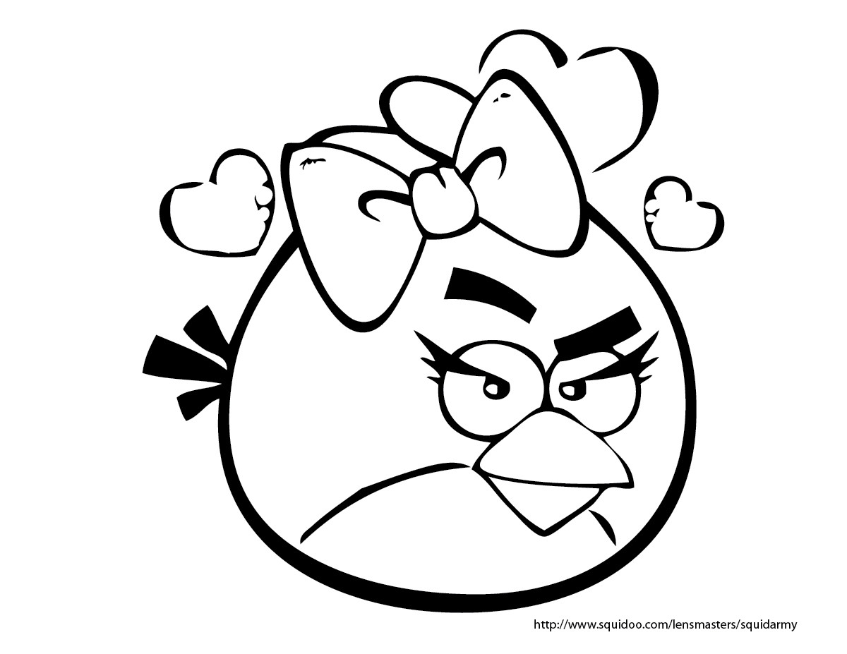 Girl Angry Birds Coloring Pages
 Angry birds coloring pages Squid Army