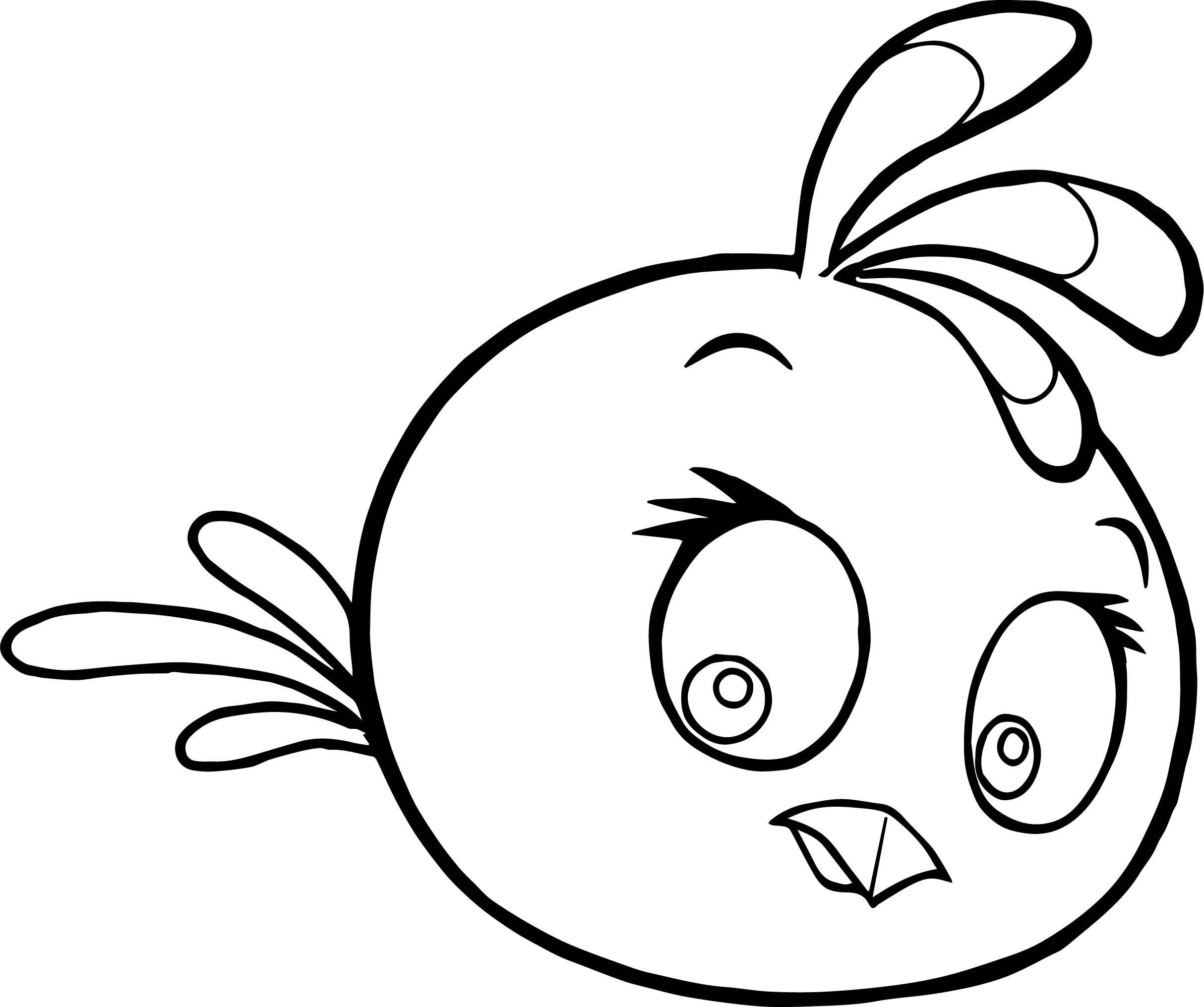 Girl Angry Birds Coloring Pages
 Cute Girl Angry Birds Coloring Page