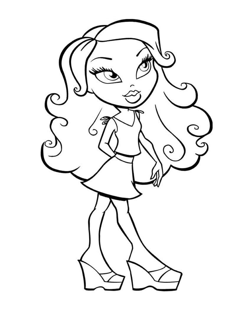 Girl Cartoon Coloring Pages
 Coloring Pages for Girls Best Coloring Pages For Kids