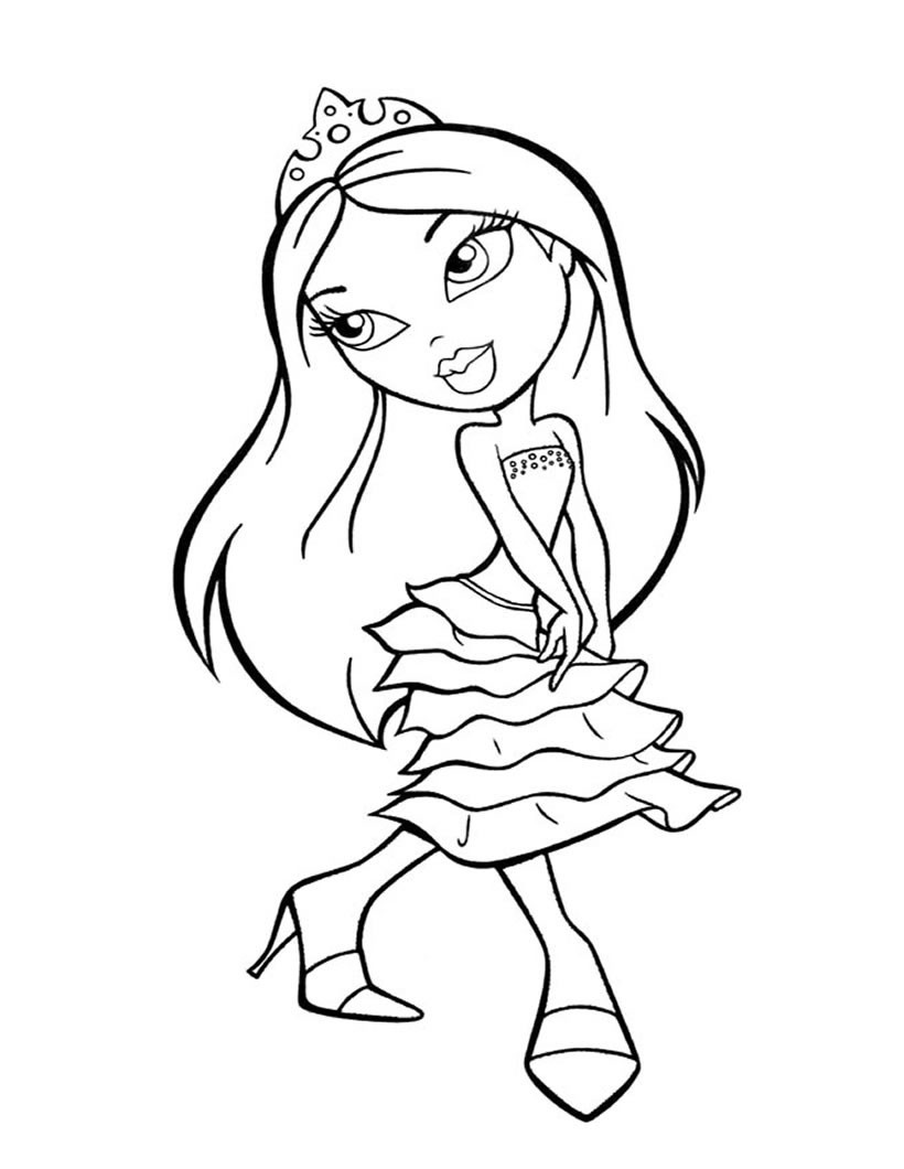 Girl Cartoon Coloring Pages
 Princess Coloring Pages Best Coloring Pages For Kids