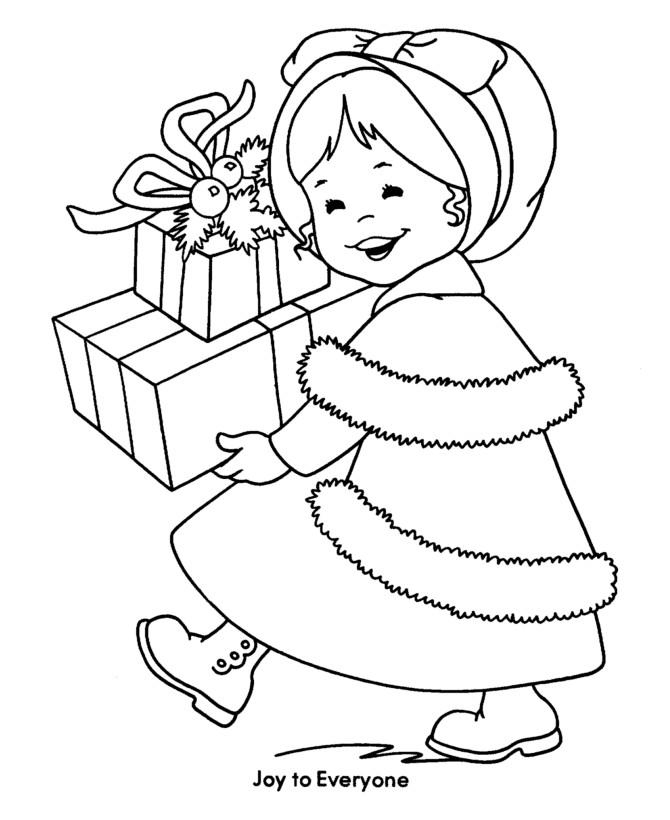 Girl Christmas Coloring Pages
 Christmas Coloring Pages For Girls