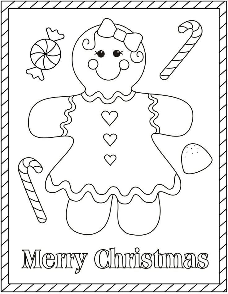Girl Christmas Coloring Pages
 Gingerbread Girl Coloring Pages Coloring Home