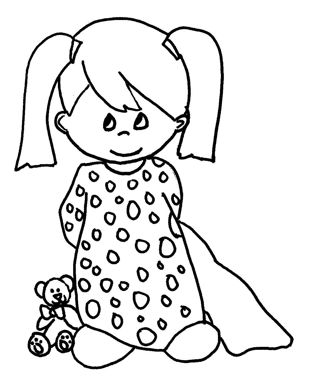 Girl Coloring Books
 Free Printable Baby Coloring Pages For Kids