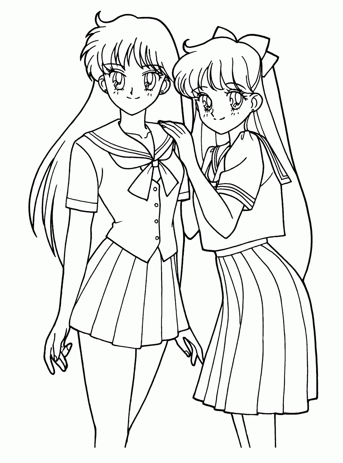 Girl Coloring Sheet
 Anime Coloring Pages Best Coloring Pages For Kids