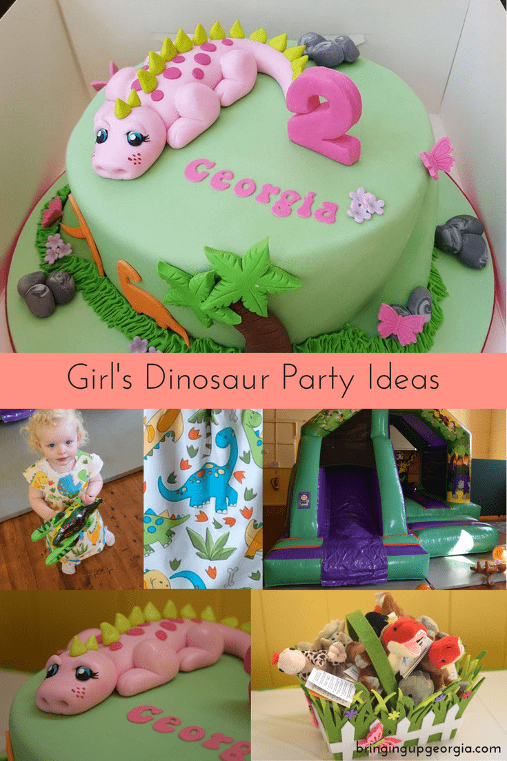 Girl Dinosaur Birthday Party
 Girls 2nd Birthday Dinosaur Party