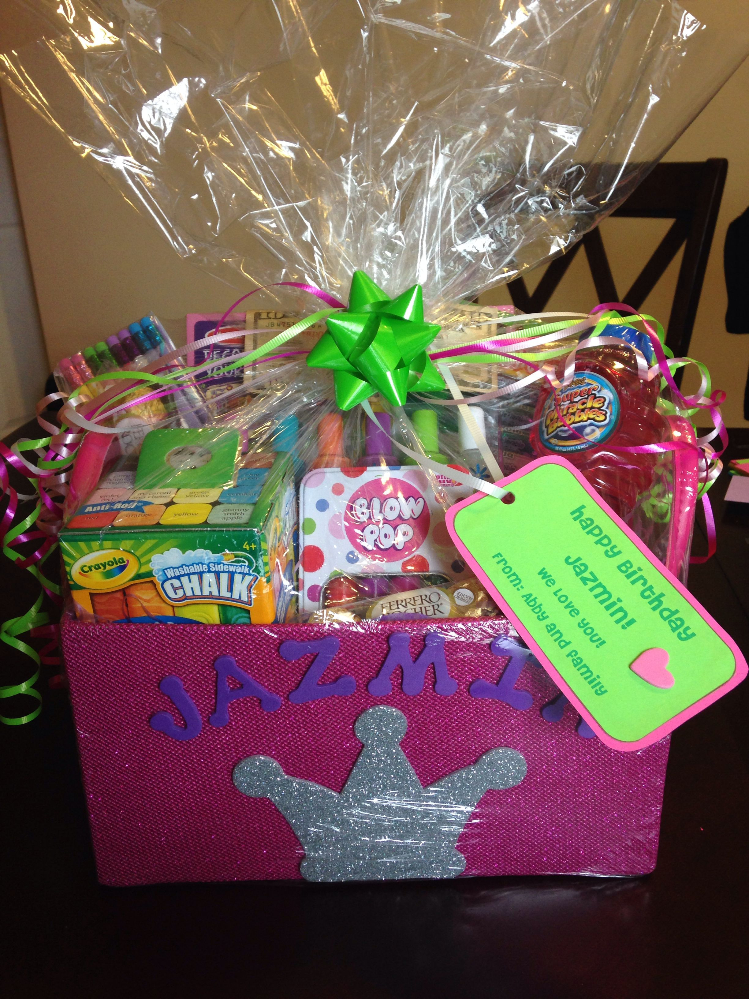 Girl Gift Basket Ideas
 Gift basket I made for 8 year old girl Gifts
