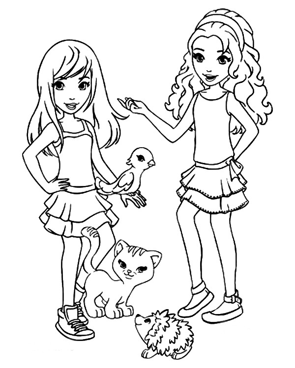 Girl Lego Coloring Pages
 LEGO Friends Coloring Pages