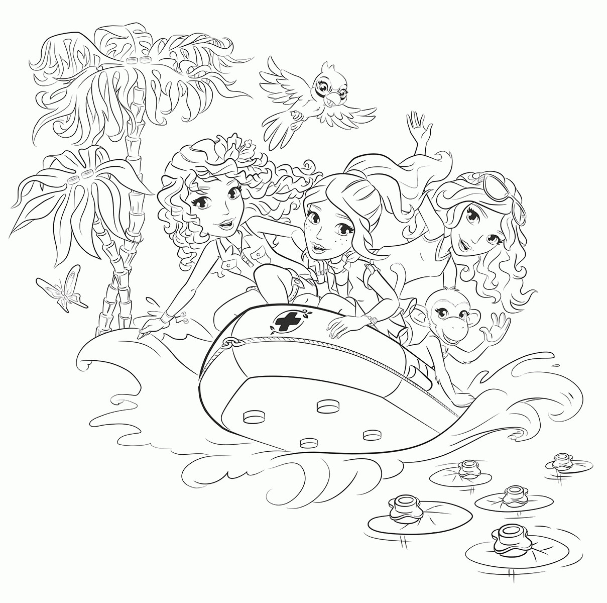 Girl Lego Coloring Pages
 Lego Friends Coloring Pages to and print for free