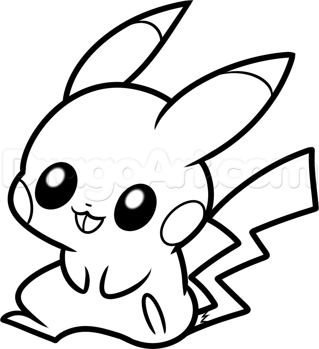 Girl Pikachu Coloring Pages
 Chibi Pokemon Pikachu Coloring Pages Image Gallery