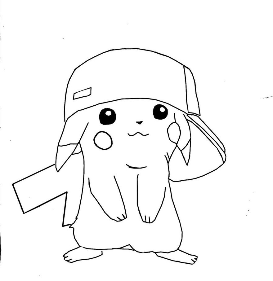 Girl Pikachu Coloring Pages
 Pikachu Coloring Pages by That Girl Fire on