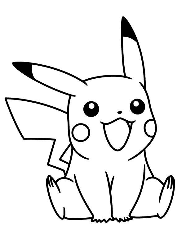 Girl Pikachu Coloring Pages
 Pokemon Little Pikachu Pokemon Coloring Pages