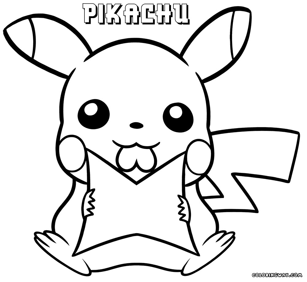 Girl Pikachu Coloring Pages
 Pikachu coloring pages