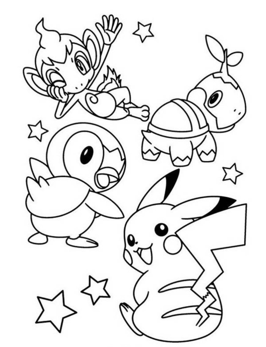 Girl Pikachu Coloring Pages
 Cute Pokemon Pikachu Coloring Pages