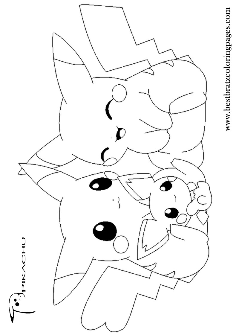 Girl Pikachu Coloring Pages
 Pikachu Coloring Pages