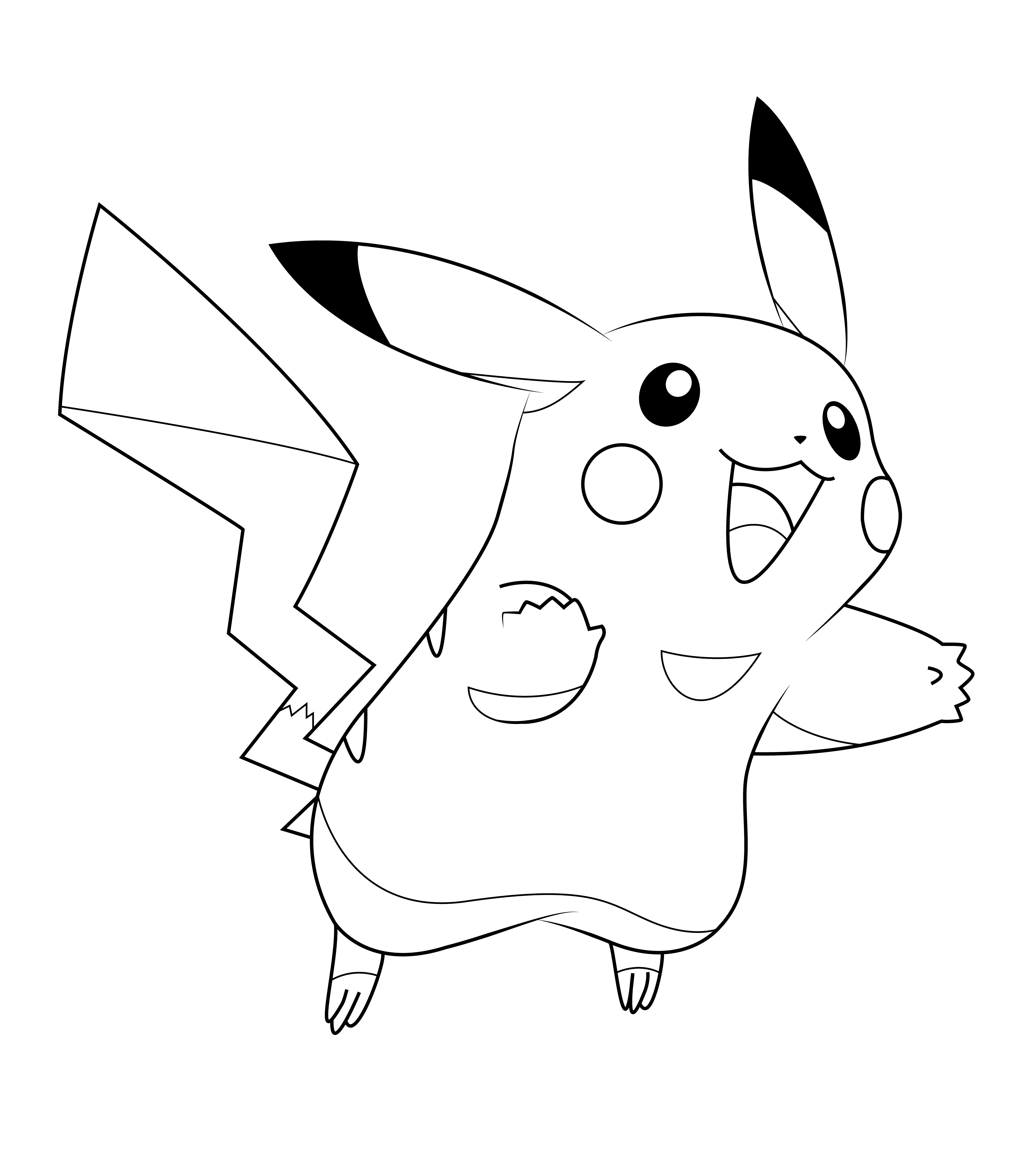 Girl Pikachu Coloring Pages
 Pickachu Outline by EmmaL27 on DeviantArt