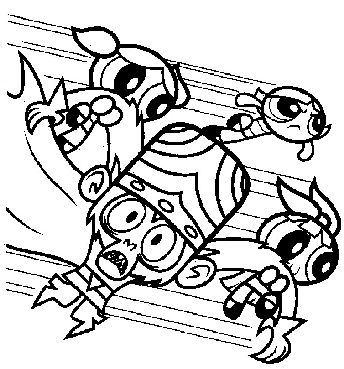Girl Power Coloring Pages
 Power Puff Girls Coloring Pages