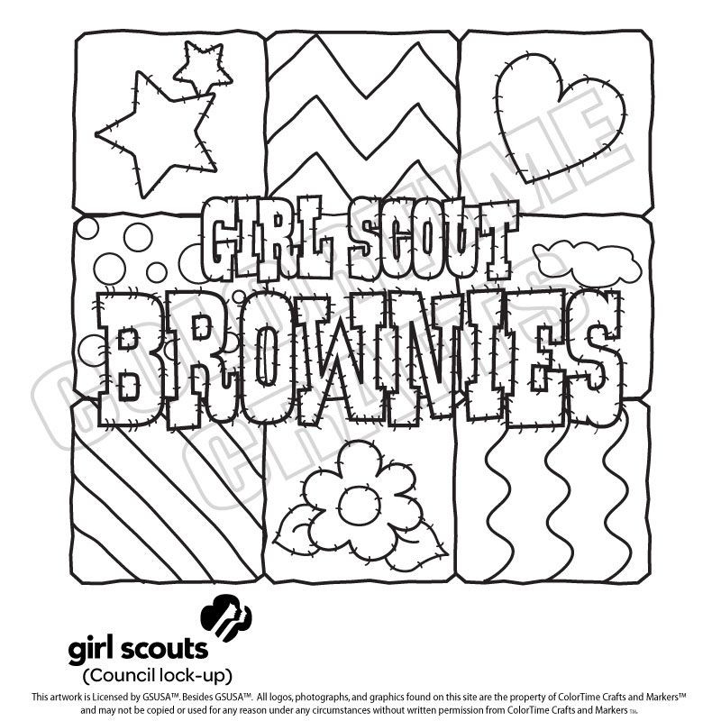 Girl Scout Brownies Coloring Pages
 Girl scout coloring pages for brownies
