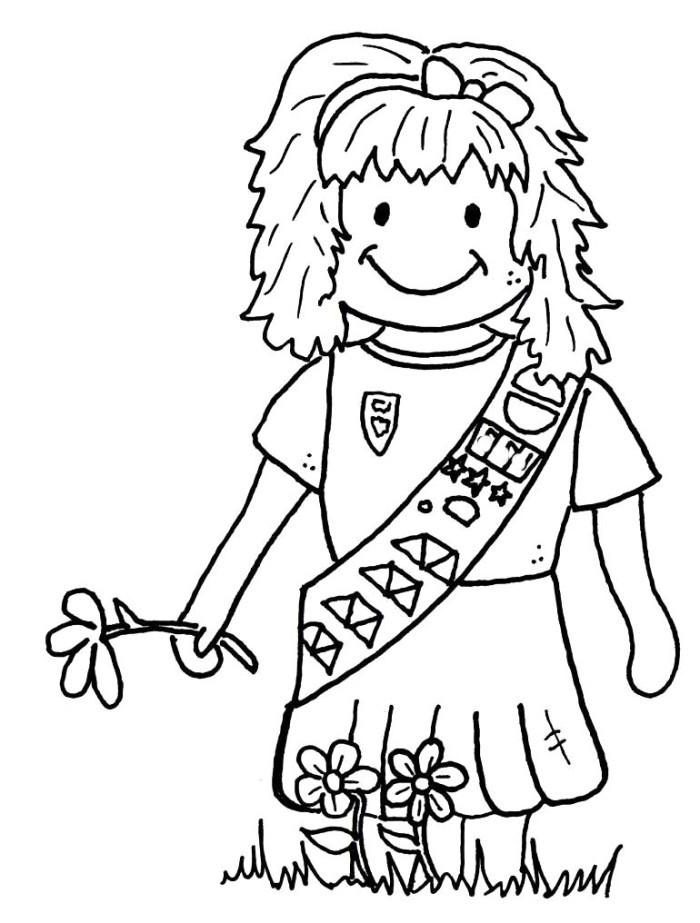 Girl Scout Brownies Coloring Pages
 Girl Scouts Coloring Pages AZ Coloring Pages