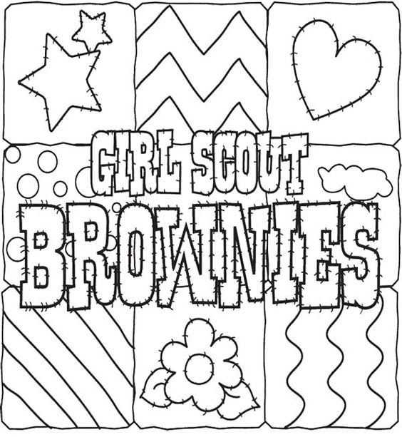 Girl Scout Brownies Coloring Pages
 Girl Scout Cookies Coloring Pages For Kids