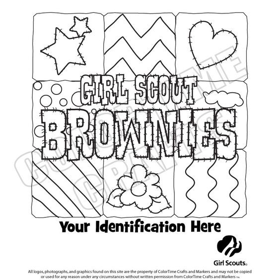 Girl Scout Brownies Coloring Pages
 Brownie girl scouts Coloring sheets and Girl scouts on