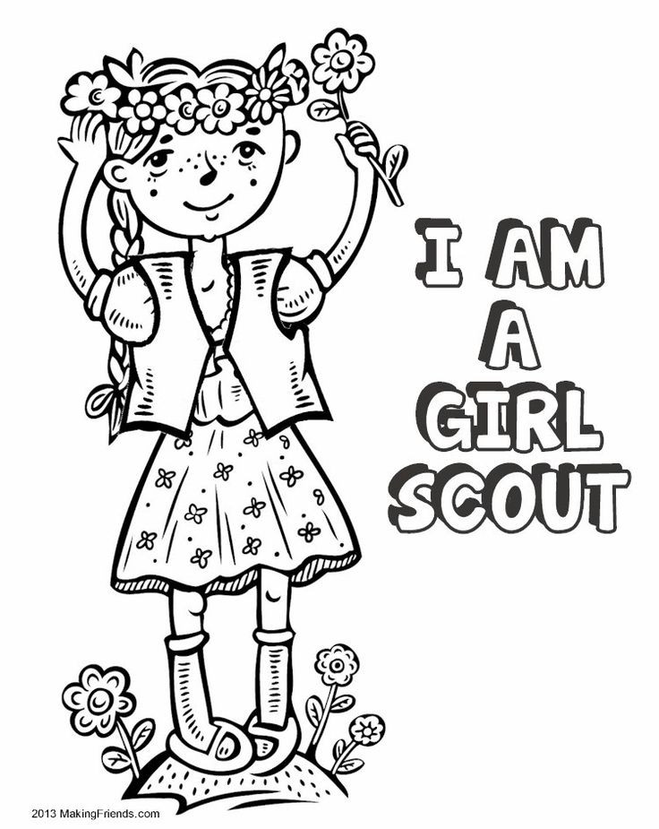 Girl Scout Coloring Pages
 Madagascar Thinking Day Download Coloring Pages