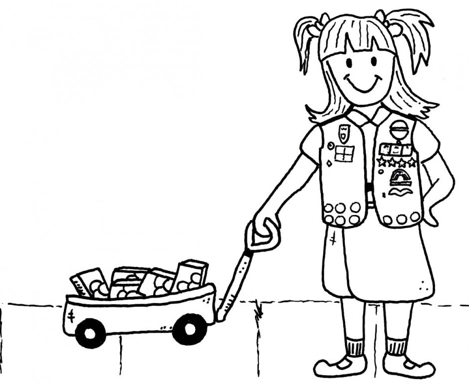 Girl Scout Coloring Pages
 Girl Scout Promise Coloring Pages AZ Coloring Pages