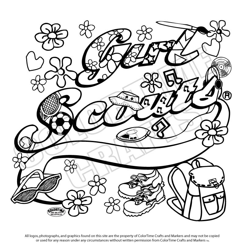 Girl Scout Coloring Pages
 Girl Scouts Coloring Pages Coloring Home