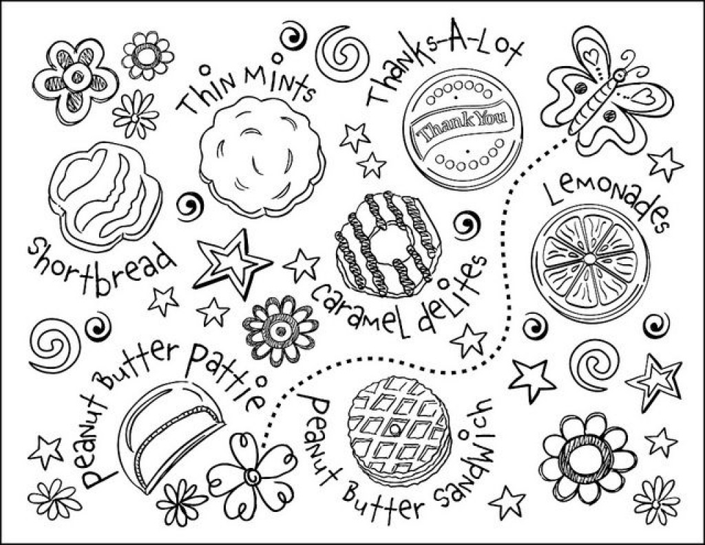 Girl Scout Cookies Coloring Pages
 Cookie Coloring Pages Best Coloring Pages For Kids