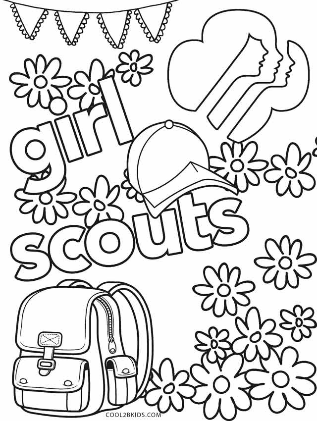 Girl Scout Cookies Coloring Pages
 Free Printable Girl Scout Coloring Pages For Kids