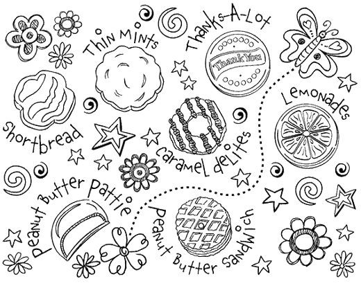 Girl Scout Cookies Coloring Pages
 87 best gs coloring pages & printables images on