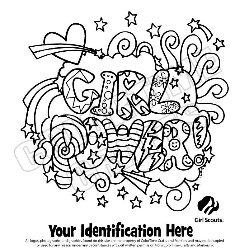 Girl Scout Junior Coloring Pages
 Brownie Girl Scout Coloring Pages