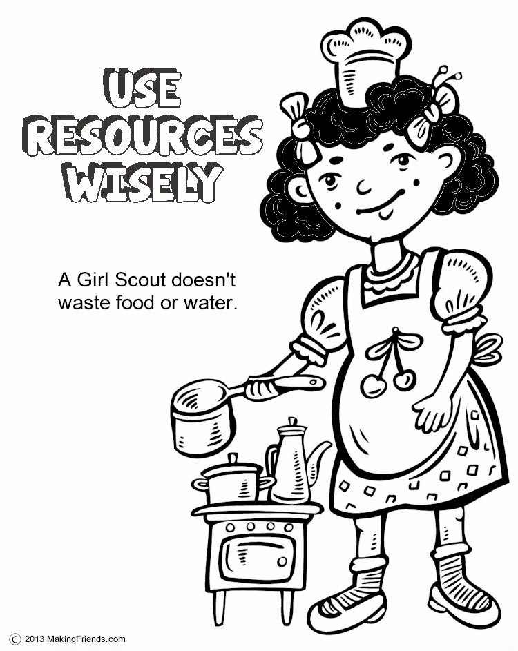 Girl Scout Junior Coloring Pages
 Law Coloring Book