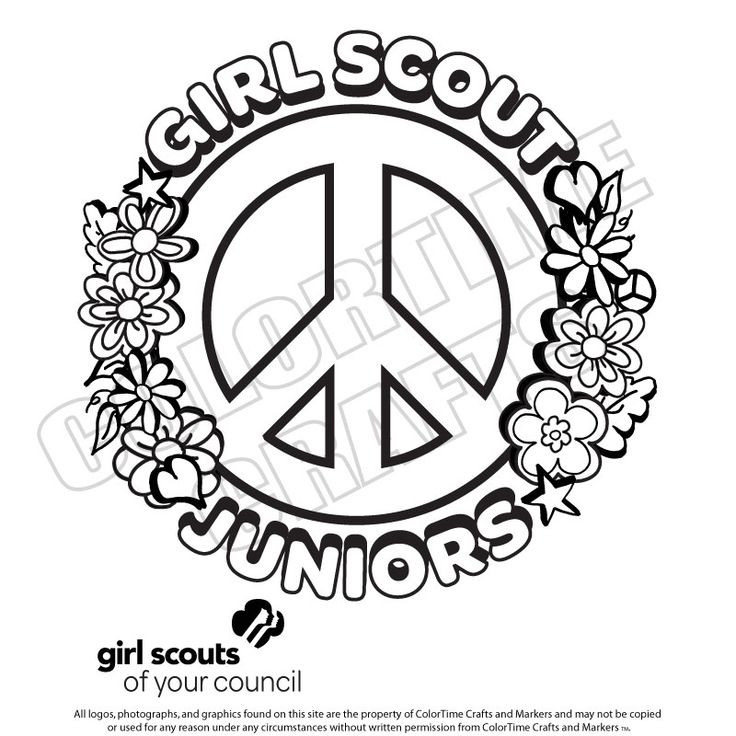 Girl Scout Junior Coloring Pages
 girl scout coloring sheets