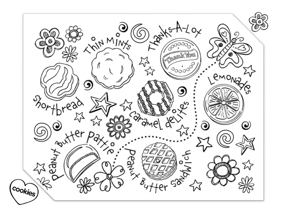 Girl Scout Junior Coloring Pages
 girl scout cookies coloring pages photo 1