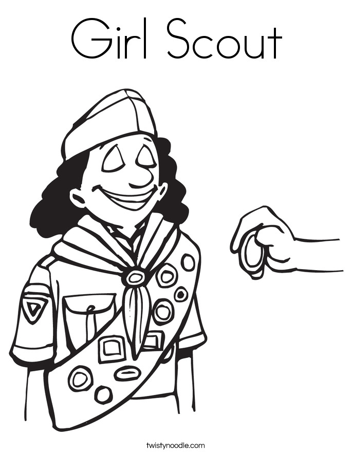 Girl Scout Junior Coloring Pages
 Junior Girl Scout Coloring Pages Sketch Coloring Page