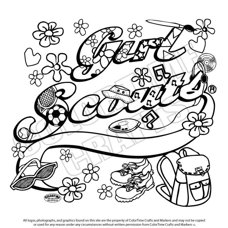Girl Scout Law Coloring Pages Brownies
 Girl Scout Coloring Pages Free