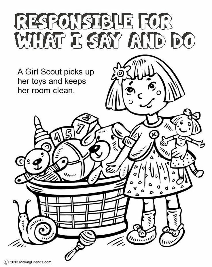 Girl Scout Law Coloring Pages Brownies
 Brownie Girl Scout Coloring Pages AZ Coloring Pages
