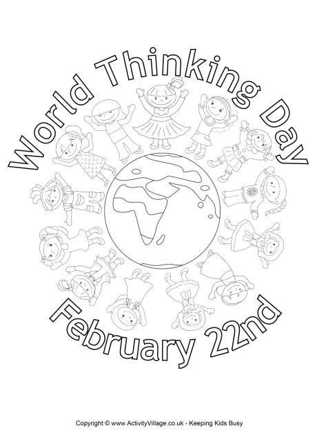 Girl Scout Thinking Day Coloring Pages
 Thinking You Coloring Pages Coloring Pages