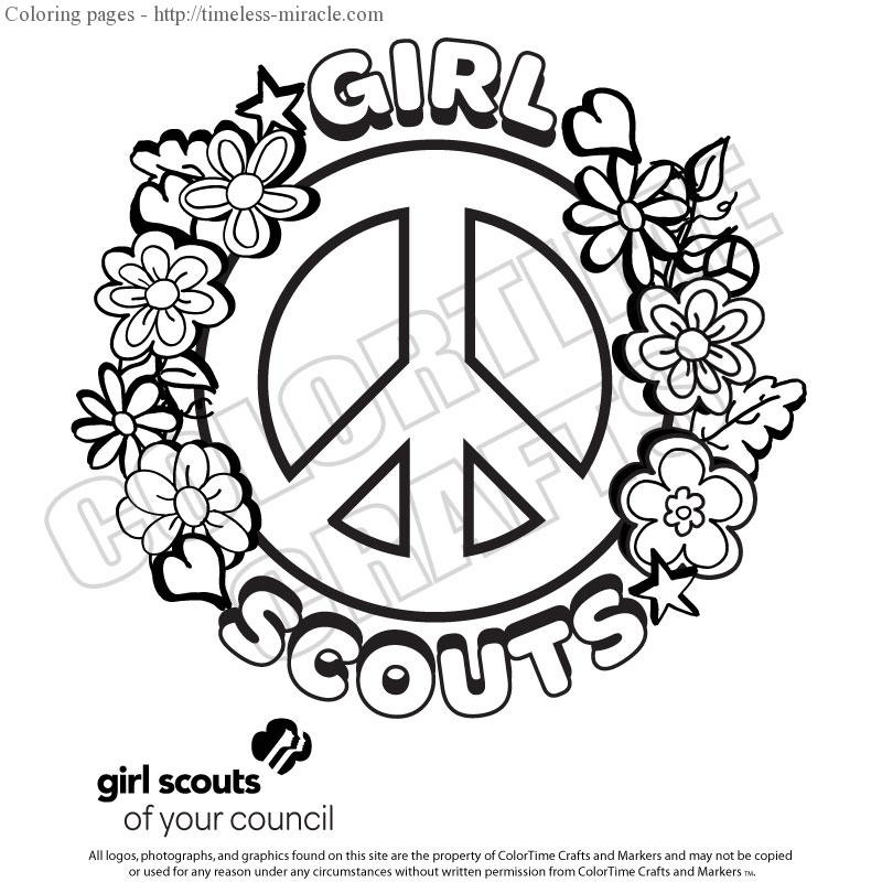 Girl Scouts Coloring Book
 Coloring pages for girl scouts timeless miracle
