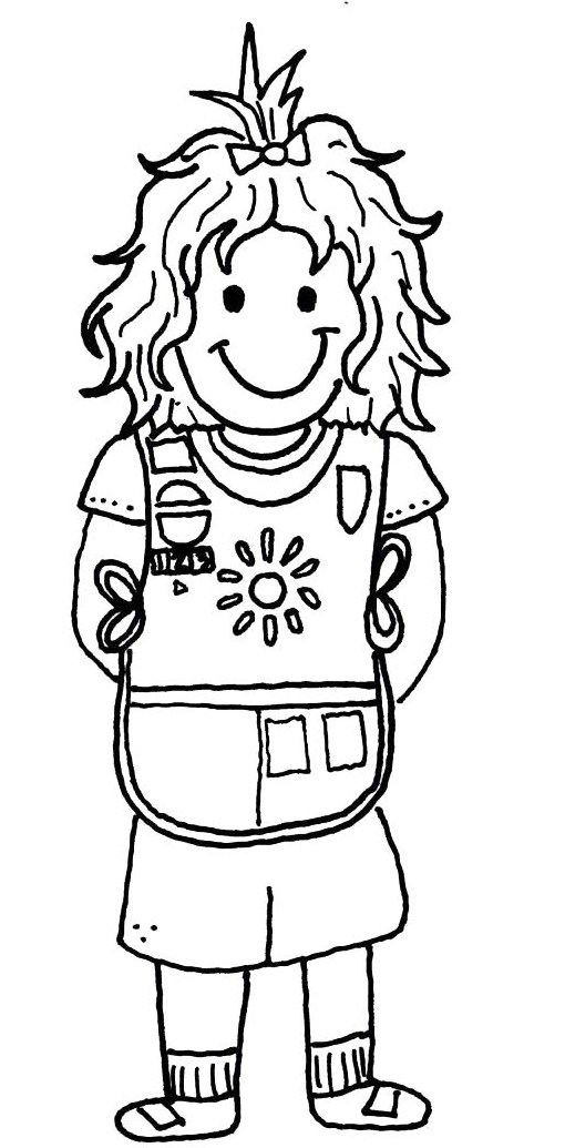 Girl Scouts Coloring Book
 Girl Scout Coloring Pages Bestofcoloring