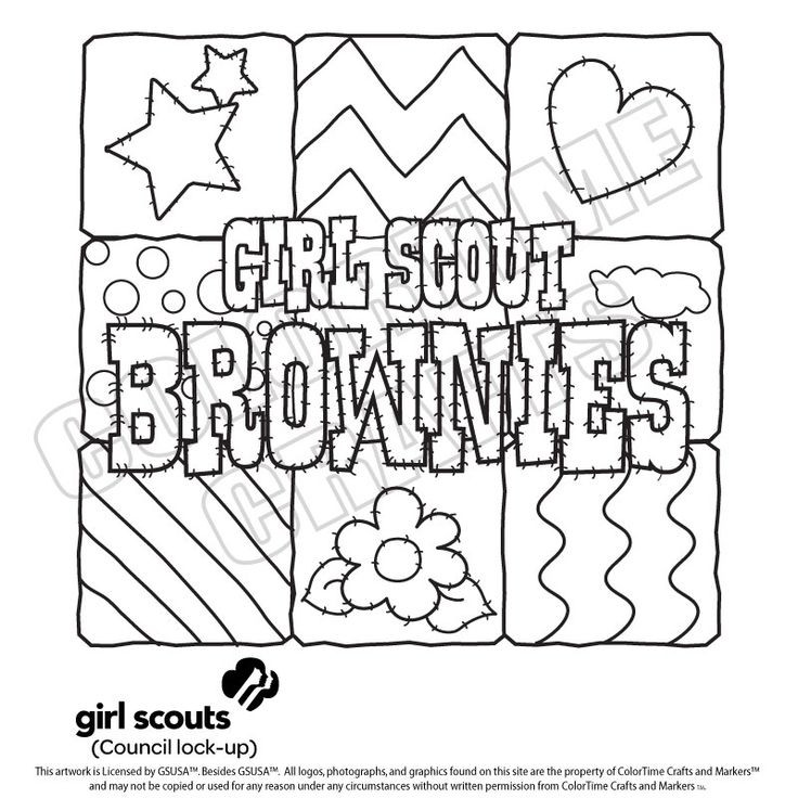 Girl Scouts Coloring Book
 Girl scout coloring pages for brownies