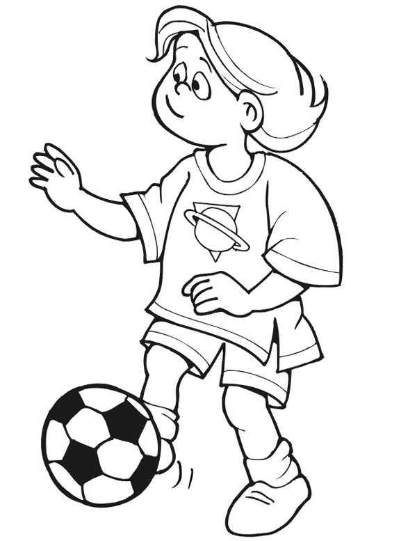 Girl Soccer Coloring Pages
 This Little Girl Playing Soccer Alone Coloring Page